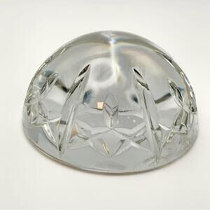 Marquis By Waterford CHELSEA Crystal Paperweight  3-3/4" Round Half Sphere